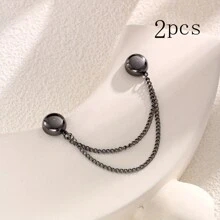 1pc Zinc Alloy Fashion Magnetic Pants Hem Clips - No Sewing Required, Removable Pants Length Adjuster For Women, Suitable For Jeans, Trousers And Skirts | Stainless Steel Material, Fashionable Design - Multicolor - View 12