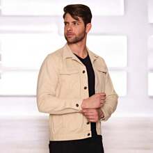 Men's Jean Jacket - Beige - View 5