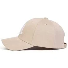 1Piece Men Gothic Letter LA Embroidered Baseball Cap Outdoor Adjustable Sunscreen Leisure Hat Spring Autumn Travel Tourism Beach Vacation - Màu Khaki - Xem 3
