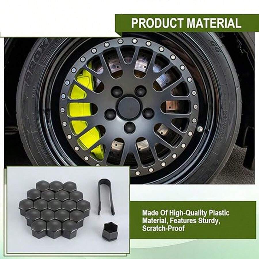 20PCS 17/19/21mm Wheel Lug Nut Cover Bolt Caps,Vinyl Lug Bolt Cover