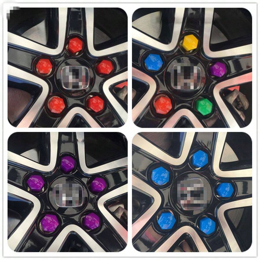 20PCS 17/19/21mm Wheel Lug Nut Cover Bolt Caps,Vinyl Lug Bolt Cover