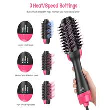 One Step Hot Air Electric Hair Dryer And Straightener Brush - 查看 2