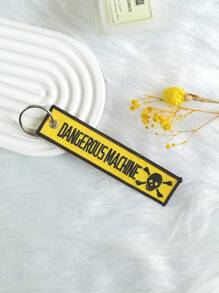 XIANG YU Double-Sided Embroidered Keychain - 3x13cm, Featuring Personalized Short Phrases, Words, & Unique Identity Markers Car Accessories Bag Charm Backpack For School Cute Goth Y2k Bag Accessories Lanyards With Id Holder Car Accessories Bag Charms Christmas Gift Car Accessories Teacher Friend Sister Gift Ideas - Multicolor - View 7