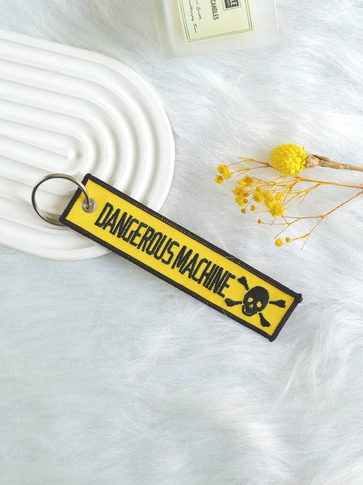 XIANG YU Double-Sided Embroidered Keychain - 3x13cm, Featuring Personalized Short Phrases, Words, & Unique Identity Markers Car Accessories Bag Charm Backpack For School Cute Goth Y2k Bag Accessories Lanyards With Id Holder Car Accessories Bag Charms Christmas Gift Car Accessories Teacher Friend Sister Gift Ideas - Multicolor - View 6