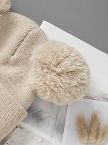 针织新生儿帽子冬季春季儿童无檐便帽女童男童婴幼儿配饰儿童帽子弹力0-3岁幼儿女孩男孩帽子