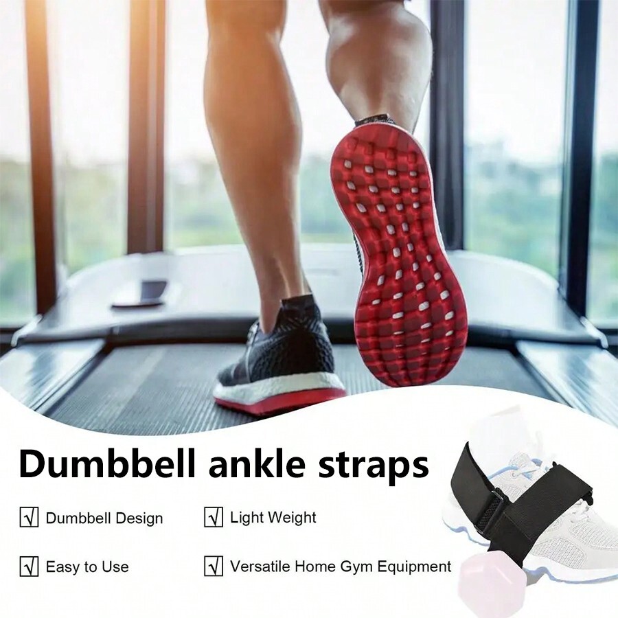 Dumbbell Foot Accessories, Leg Training Dumbbell Straps On The Feet