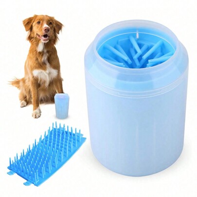 Dog Paw Cleaner Dog Paw Washer Cat Paw Cleaner Cat Paw Washer Dog Or Cat Foot Washer Cup Buddy Muddy Pet Foot Cleaner For Dogs Cats (Blue, Large/Medium/Small)