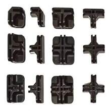 Kit 60 Connectors Cocoons Niches For Mounting Glass Counter Screen 4mm - Promotion - màu đen - Xem 4