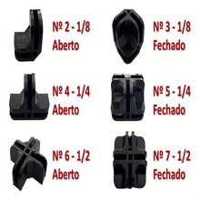 Kit 60 Connectors Cocoons Niches For Mounting Glass Counter Screen 4mm - Promotion - màu đen - Xem 3