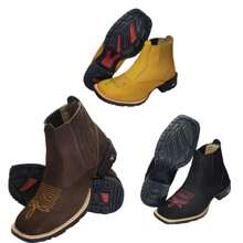 Texan Boot Country Boot Genuine Leather Mid-Calf - 鏽棕色 - 查看 1