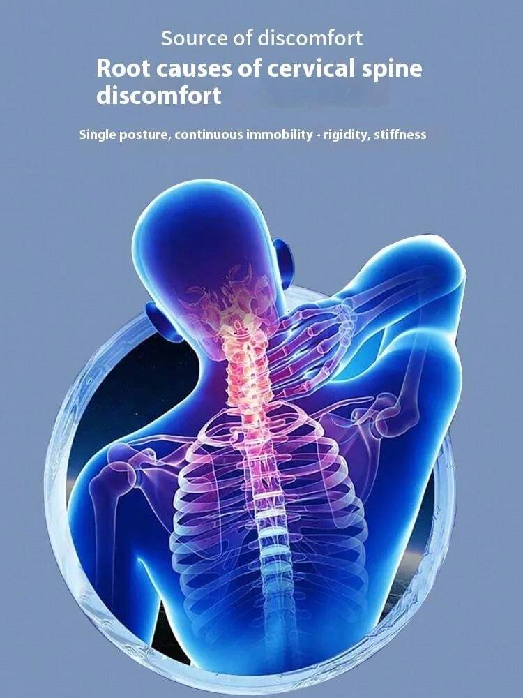 Memory Foam Bed Pillow For Sleeping, Ergonomic Cervical Contour Neck