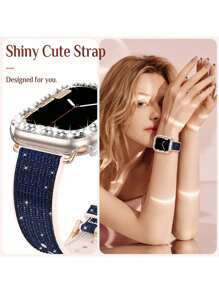 مجموعة مكونة من 2 قطعة : علبة حماية كريستالية ماسية شفافة من البولي كربونات مرصعة بالأحجار الكريمة اللامعة + حزام رياضي ناعم من السيليكون الوردي متوافق مع ساعات أبل واتش أولترا ،3، 2، 1 ،SE، S9، S8، S7، S6، S5، S4، S3، S2، S1 بمقاسات 38مم، 40مم، 41مم، 42مم، 44مم، 45مم، 49مم، 46مم