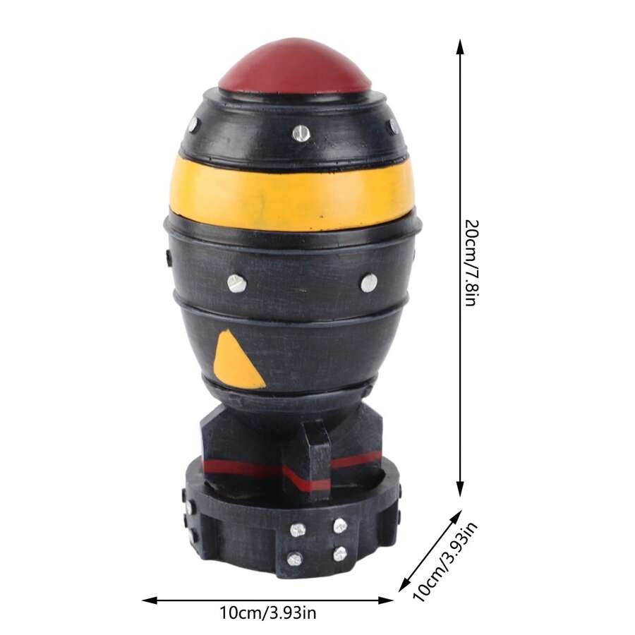 Bomb Storage Box Retro Decorative 3D Resin Craft Model Mini Storage Bin