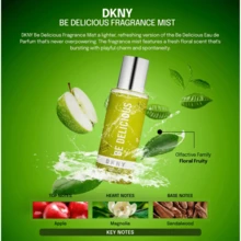 DKNY Be Delicious Fragrance Mist 8.4 Oz / 250 ML - Floral & Fruity For Women - Clear - View 3