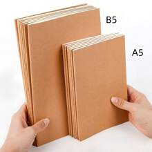 Creative Thick A5/B5 Notebooks, Students Workbook, Stationery Wholesales, Cowhide Paper Stitched Memo Book, Sketchbook,School Supplies,Back To School