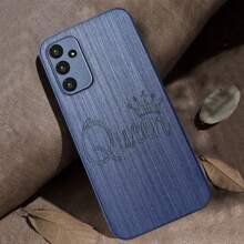 Funda de teléfono de madera personalizada y grabada compatible con Apple - Gris - Ver 3