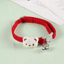 新品宠物项圈迷你可爱熊颈环适用于小狗小猫卡通首饰宠物配饰 - 彩色 - 查看 15