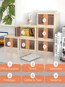 1 hộp nhựa đựng đồ, dụng cụ trang điểm, đồ trang sức, văn phòng phẩm, hộp đựng nước hoa, tủ đựng thức ăn - Nhiều màu - Xem 3