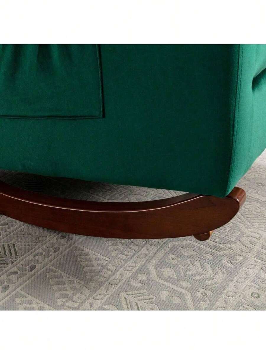 Baby Room High Back Rocking Chair Nursery Chair , Comfortable Rocker