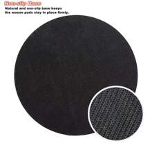 1pc Cute Music Record Shape Mouse Pad, Compact Mini Round Mouse Pad With Non-Slip Rubber Base, Suitable For Work Office Desktop Computer Laptop, Desk Accessories