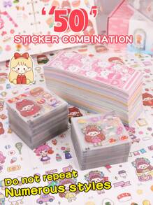 Bộ nghệ thuật hình dán PET+Goo Ka+nhíp cho trẻ em, hình dán hoạt hình dễ thương để làm sổ lưu niệm, nhật ký, sách, đồ trang trí DIY vui nhộn cho trẻ em từ 3 tuổi trở lên (có thể tự làm cốc/hộp đựng bút/nhật ký/ảnh người nổi tiếng/ốp điện thoại) - Nhiều màu - Xem 15