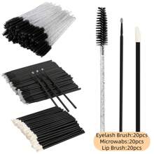 Eyelash Extension Kit Disposable Micro-Cleaning Swab Brush With Eyelash Brush Lip Brush Mascara Wand Applicator Eyelash Extension Kit Beauty Wand Kit Beauty & Personal Care150/300/450/600pcs