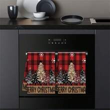 2 khăn ăn Giáng sinh, khăn lau tay mềm mại thấm hút, khăn lau bát đĩa họa tiết cây thông Noel hình bông tuyết và chữ cái, bộ khăn trang trí ngày lễ theo mùa, đồ trang trí mùa đông, đồ trang trí Giáng sinh, khăn lau tay nhà bếp, đồ trang trí nhà cửa - Nhiều màu - Xem 5