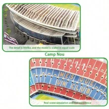 Football Stadium Puzzles For Kids, Emirates Stadium Puzzles, 3D Boys And Girls Puzzles, 3D Stereoscopic Football Stadium Model, Kids Adults Thinking Enlightenment Puzzle, Gifts For Boys, Men And Boys Ages 8 And Up, Educational Toys For Kids, 105 Pieces - 黑與白 - 查看 3