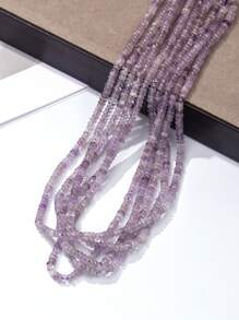 2x4mm Natural Stone Crystal Color Chalcedony Abacus Bead Loose Bead, Wheel Bead Bead Flat Bead, About 160 Beads In A String, Perfect For Jewelry Making, DIY Charm Bracelet Necklaces & Fashion Earrings Accessories, Decorative Beads For Creative Expression