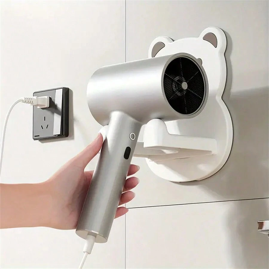 Hair Dryer Rack Waterproof Wall Hair Dryer Rack Without Drilling