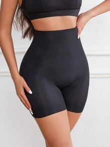 Flarixa 无缝高腰收腹短裤塑身裤隐形内衣曲线瘦身内裤吊带短裤无滚珠内裤产后恢复塑身双层腰带