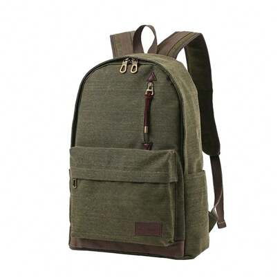 Mochila Lona Urbana Trabalho Escolar Alça Zíper Reforçada