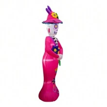 Importadora La Merced Halloween Inflatable Catrina With Hat Decoration With LED Light 2.10 Meters - US A Type Plug(110-127V) - View 4