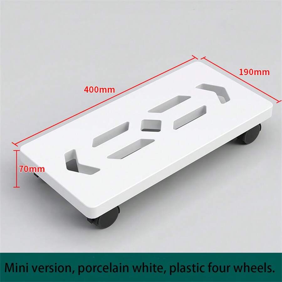 Adjustable Metal Computer Cart With Swivel Casters And Ventilation