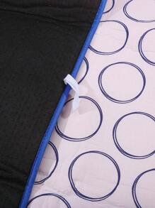 1 Pc Foldable Steam Ironing Pad Home Ironing Mat Hanging Soft Ironing Board, Steam Cloth Mat Storage Furniture Supplies - Heat-Resistant, Water-Repellent, Anti-Slip Bottom, Thermal Insulation Anti Scalding Waterproof, Portable, Compact, Space-Saving, Easy To Store, Ideal For Home, Travel, And On-The-Go Ironing Needs, Ideal For Small Spaces, Blue Frame & Pink Topping, Perfect For Quick Touch-Ups & Flat-Surface Ironing - Multicolor - View 11