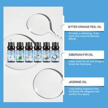 6件装清洁香薰精油套装清新天然加湿器精油持久留香精油香水油 - 多樣化香型 - 查看 6