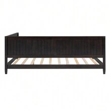 Full Size Wood Daybed/Sofa Bed, Espresso - 濃縮咖啡+實木+MDF-1 - 查看 7