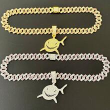 Dây chuyền bột hợp kim nhiều màu độc đáo, dây chuyền mặt cá mập ngầu có đính đá cho nam và nữ, dây chuyền cặp đôi thời trang đường phố phong cách hip hop punk - cá mập - Xem 8