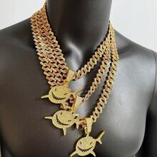 Dây chuyền bột hợp kim nhiều màu độc đáo, dây chuyền mặt cá mập ngầu có đính đá cho nam và nữ, dây chuyền cặp đôi thời trang đường phố phong cách hip hop punk - cá mập - Xem 4