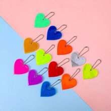 Reflective Ribbon Charm, Student Backpack Decor, Bicycle Reflector, Pentagram & Heart Shape - Multicolor - View 14
