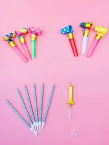 1 bộ Nến sinh nhật đánh số bằng vàng và bạc, Nến số tiệc/năm mới 0-9, Nến bánh, Trang trí phòng, Quà tặng - Nhiều màu - Xem 29