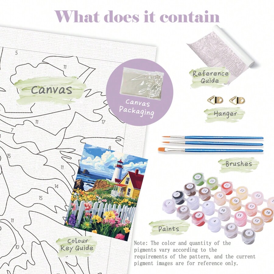 1pc Acrylic Painting By Numbers Handicrafts Picture Drawing By Numbers