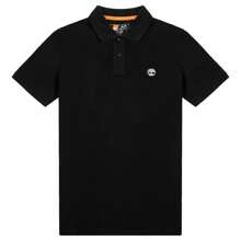 Timberland Polo da uomo a maniche corte con risvolto, comoda, traspirante, alla moda e casual/Si consiglia di aumentare la taglia. Nuovo colletto posteriore colore non contrastante A62T5001