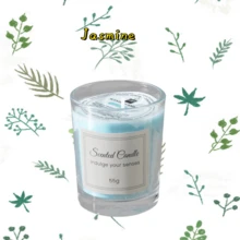 1 件彩色艺术玻璃烛台、创意 DIY 装饰、香薰蜡烛、简约透明纹理、清新空气香味、婚礼礼物、礼品盒、奢华手工大豆蜡无烟香薰蜡烛、房间装饰、礼物 - 彩色 - 查看 15