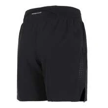 Under Armour 男友款男士 7 英寸轻质训练短裤，透气，适合跑步、健身和锻炼 - 黑色 - 查看 2