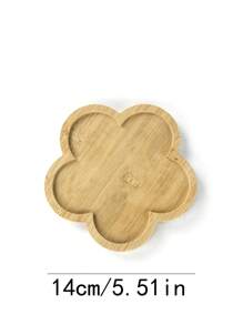 1 szt. Taca do serwowania w kształcie kwiatu, drewniany talerz na owoce/naczynie na przekąski na przyjęcie świąteczne