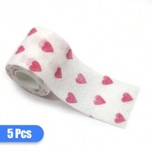 1/5/10/24片装自粘纹身绷带，纹身防滑贴，一次性自粘纹身胶带，适用于万圣节，弹性绷带卷，纹身机专用自粘胶带，运动胶带，动物绷带（适用于膝盖、手指、脚踝、手掌等），适用于宠物，运动纹身，适合初学者和经验丰富的纹身师 - 彩色 - 查看 14