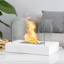 Outdoor Fireplace - White - View 5