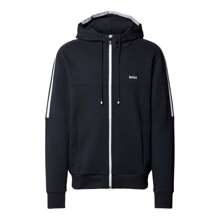 HUGO Boss Men's Saggynos Full Zip Hoodie Sweatshirt, Navy