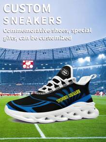 1 Pair Carolina Baseball Custom Sneaker, Personalized Name Running Shoes, Custom Blade Sneakers, Personalized Gift Low Top Running Shoes, Name Sneakers, Personalized Running Shoes For Women And Men, Personalized Sports And Casual Shoes, Gift For Mom/Dad/Her/Him/Girlfriend/Boyfriend/Wife/Husband/Friend